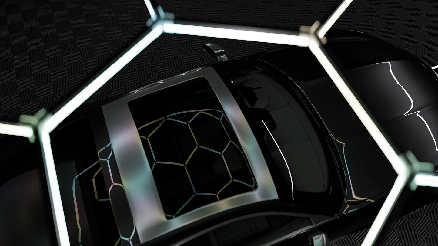 Hexagon RGB-Deckenbeleuchtung 5er Set by Performance Floor