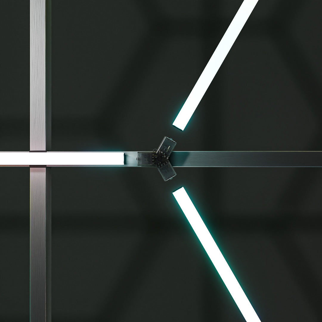 Hexagon RGB-Deckenbeleuchtung inkl. Aluminiumrahmen by Performance Floor