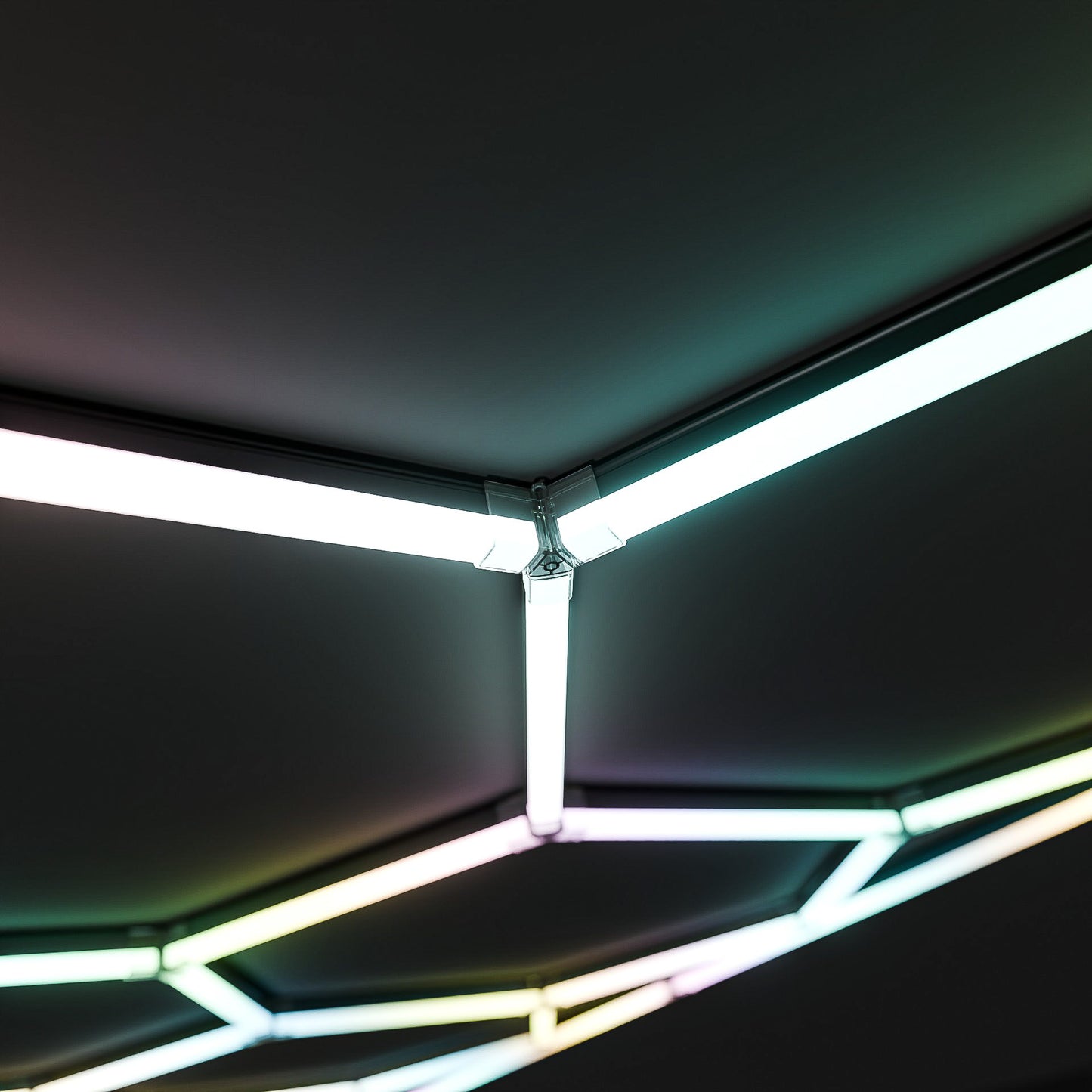 Hexagon RGB-Deckenbeleuchtung Set by Performance Floor