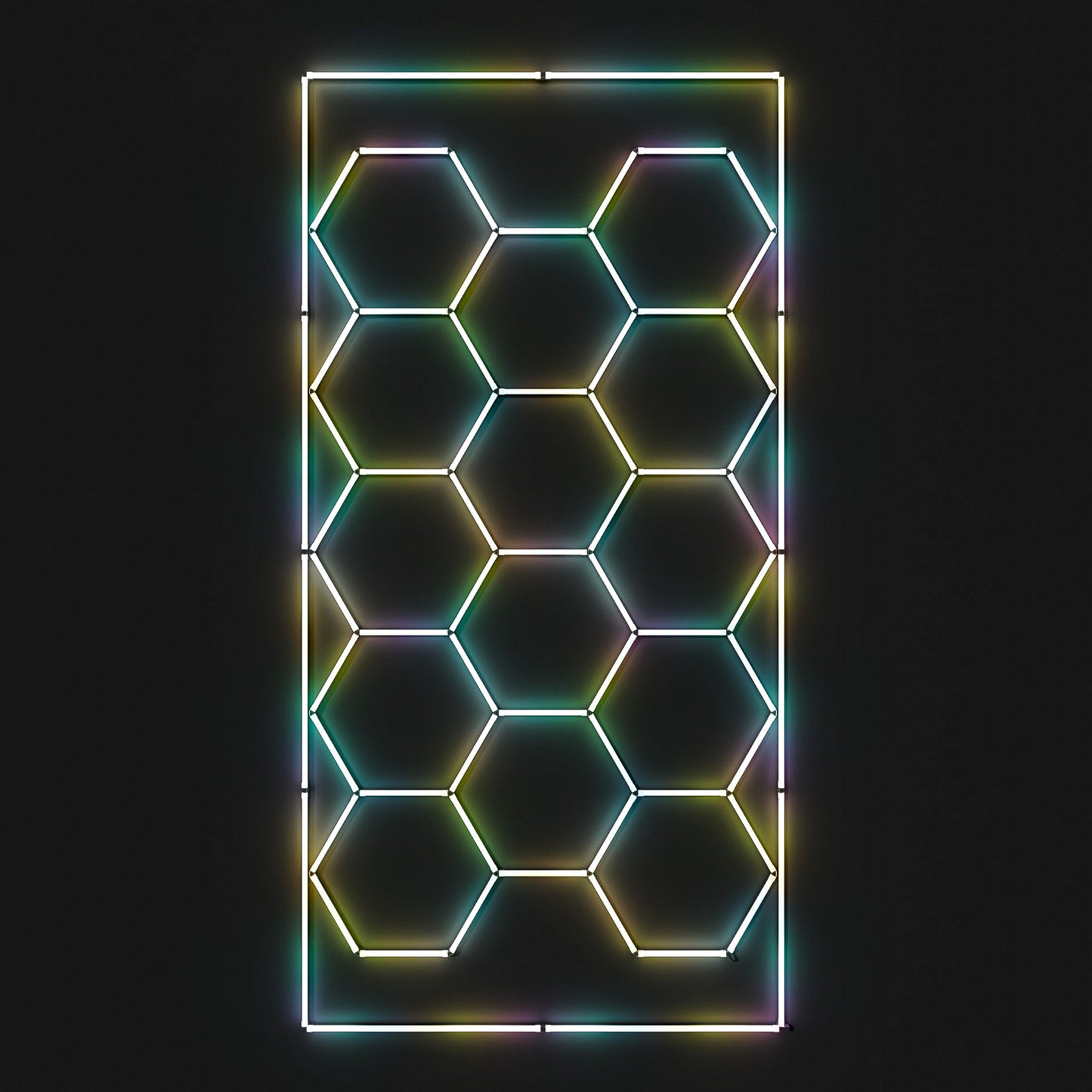 Hexagon RGB-Deckenbeleuchtung Set by Performance Floor