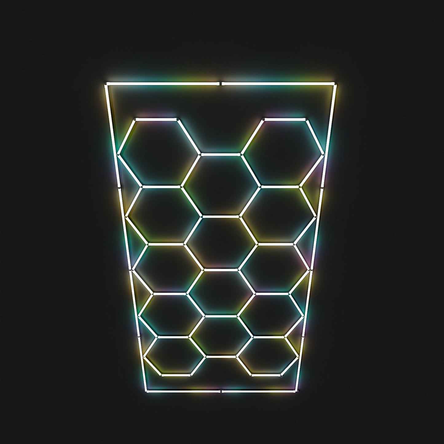 Hexagon RGB-Deckenbeleuchtung Set by Performance Floor