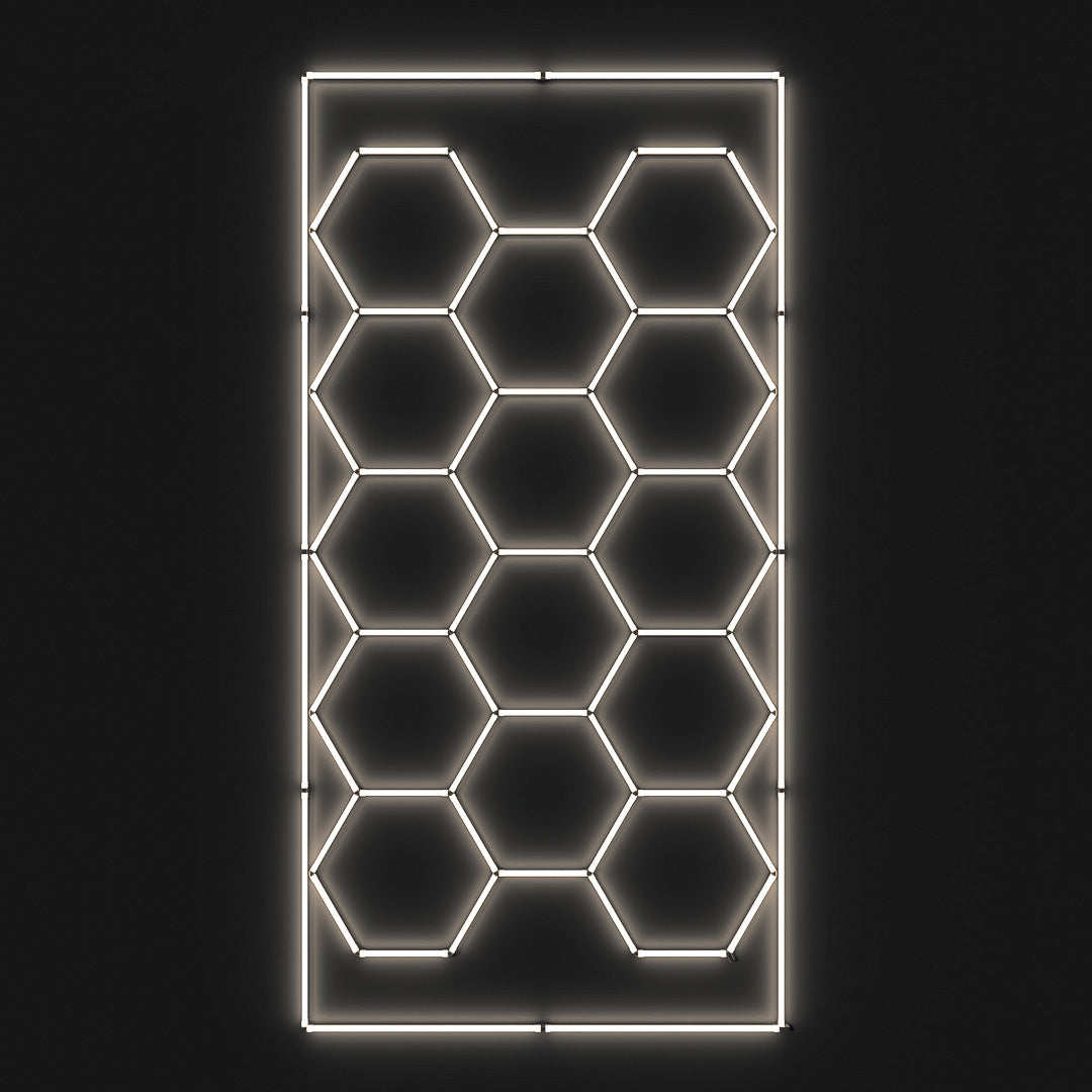 Hexagon LED-Deckenbeleuchtung Warmweiß by Performance Floor