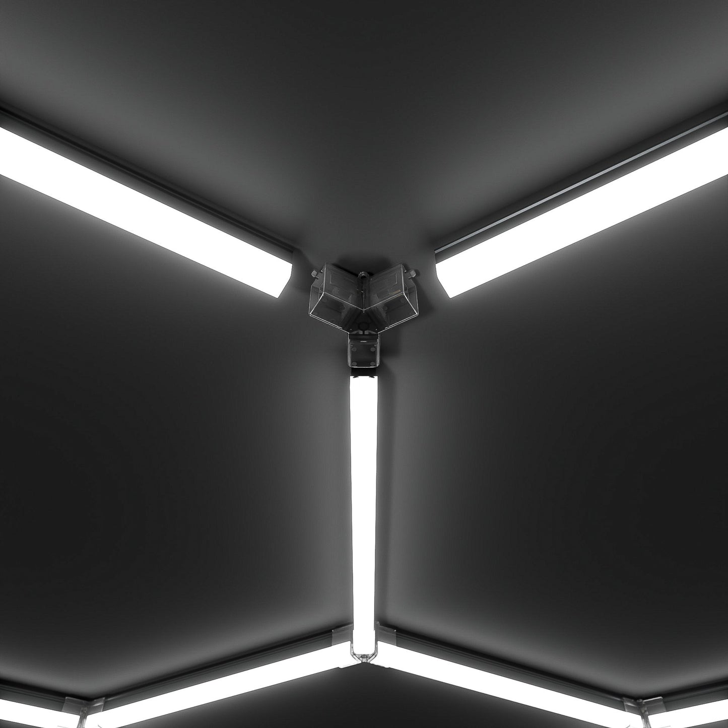 Hexagon LED-Deckenbeleuchtung Set by Performance Floor