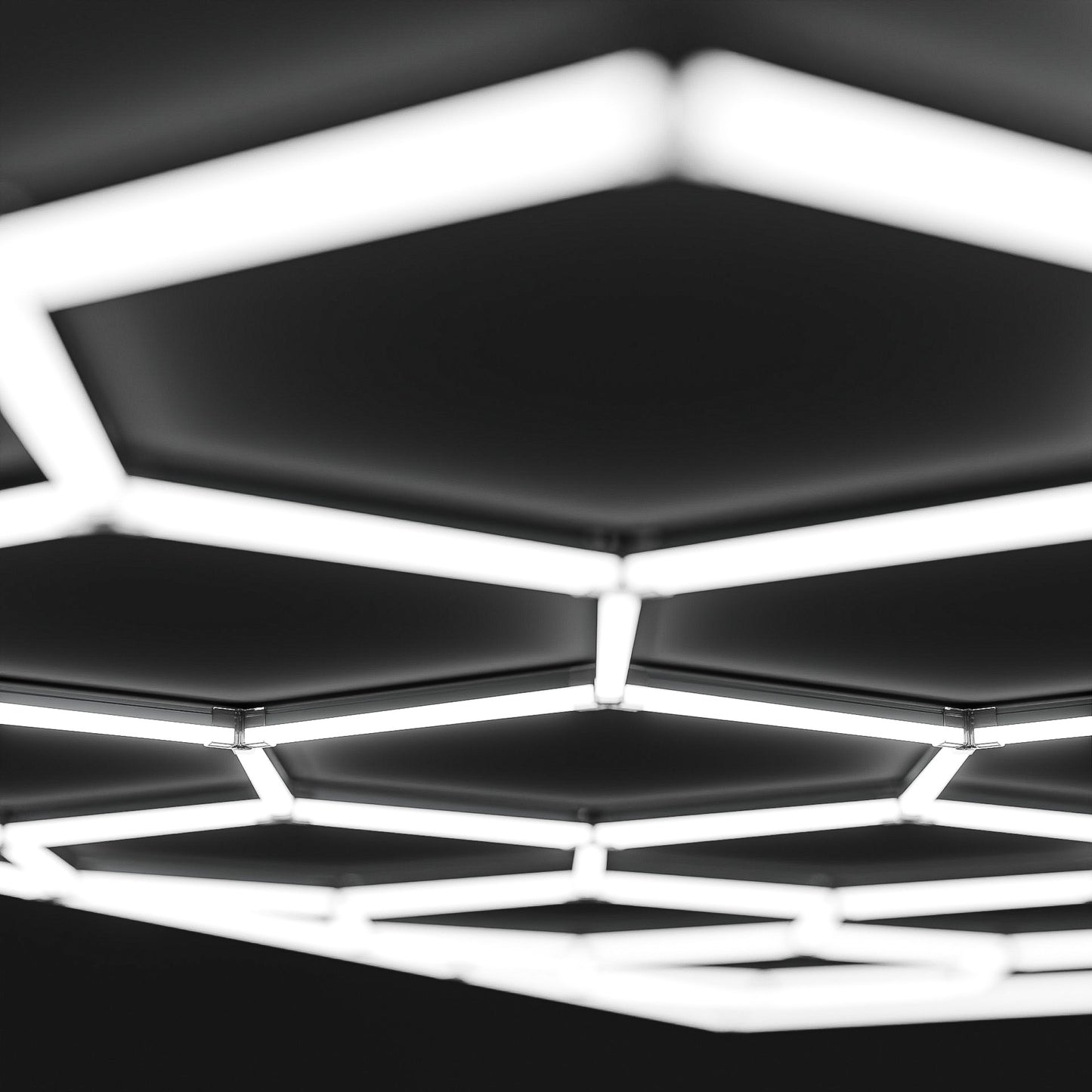 Hexagon LED-Deckenbeleuchtung Set by Performance Floor