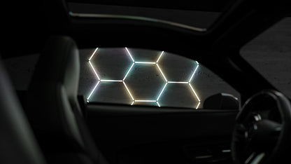 Hexagon RGB-Deckenbeleuchtung 5er Set by Performance Floor