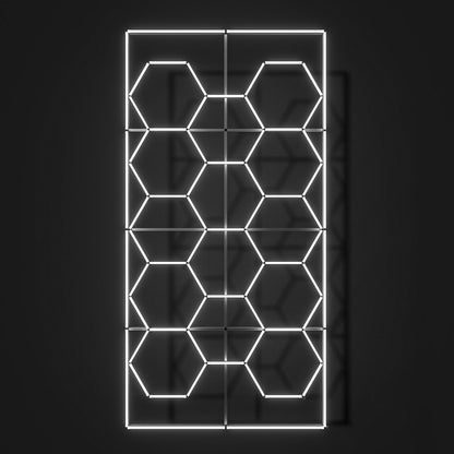 Hexagon LED-Deckenbeleuchtung inkl. Aluminiumrahmen by Performance Floor
