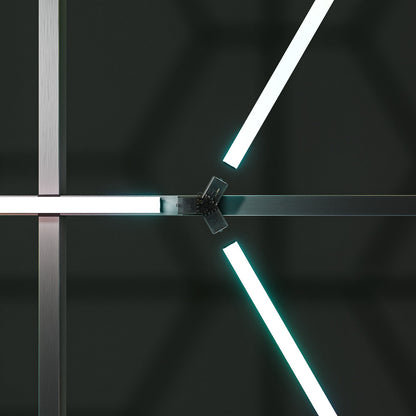 Hexagon RGB-Deckenbeleuchtung inkl. Aluminiumrahmen by Performance Floor