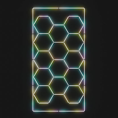 Hexagon RGB-Deckenbeleuchtung Set by Performance Floor