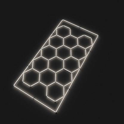 Hexagon LED-Deckenbeleuchtung Warmweiß by Performance Floor