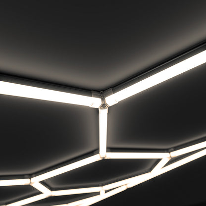 Hexagon LED-Deckenbeleuchtung Warmweiß by Performance Floor