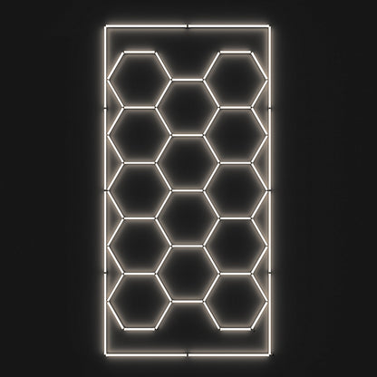 Hexagon LED-Deckenbeleuchtung Warmweiß by Performance Floor