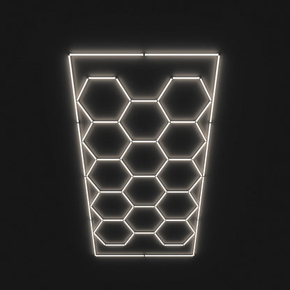 Hexagon LED-Deckenbeleuchtung Warmweiß by Performance Floor