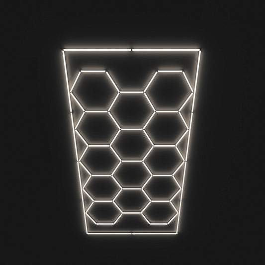 Hexagon LED-Deckenbeleuchtung Warmweiß by Performance Floor
